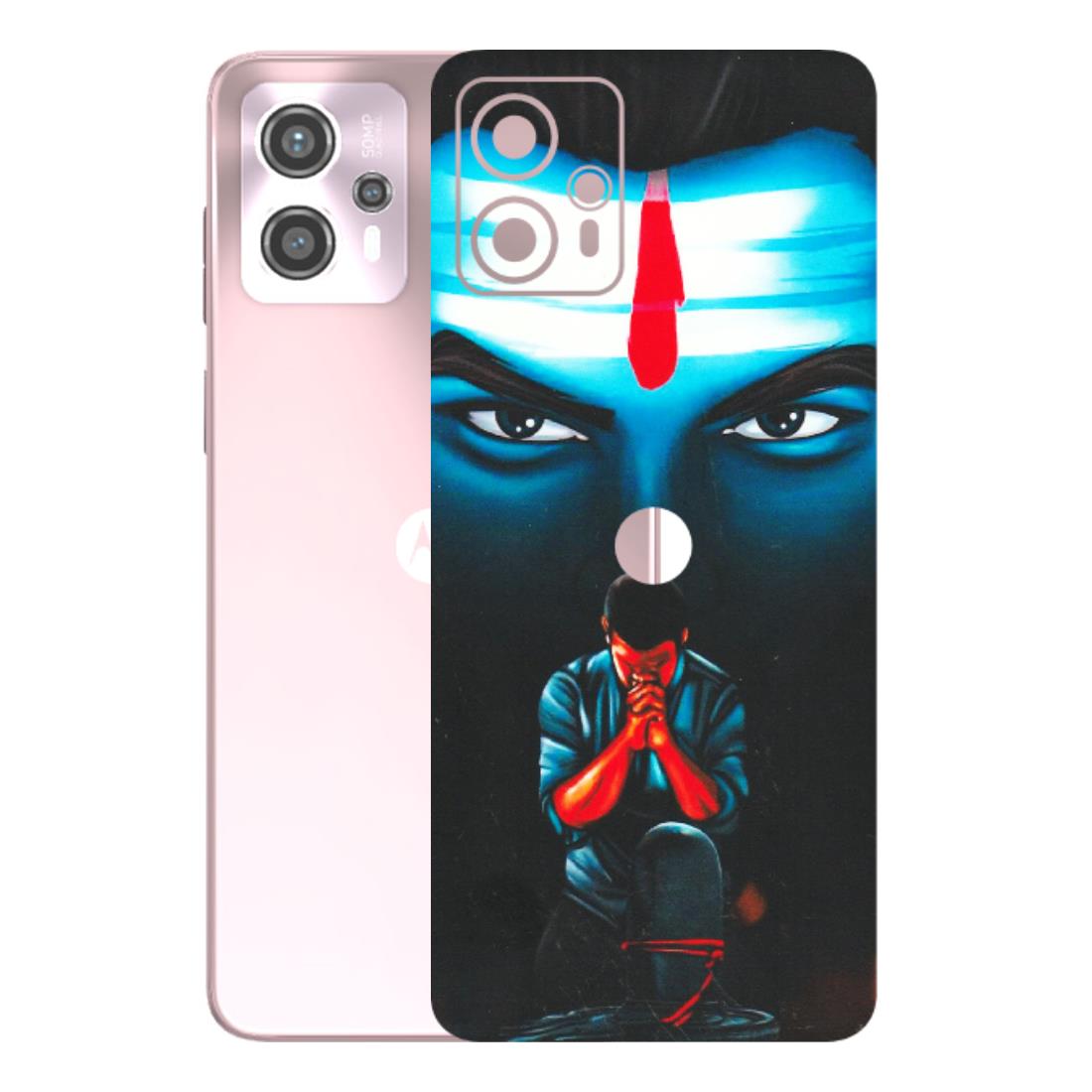 Motorola Phone Skins (All Models) - Mahakal Bhakt - Matte Finish (M-112) Motorola G13