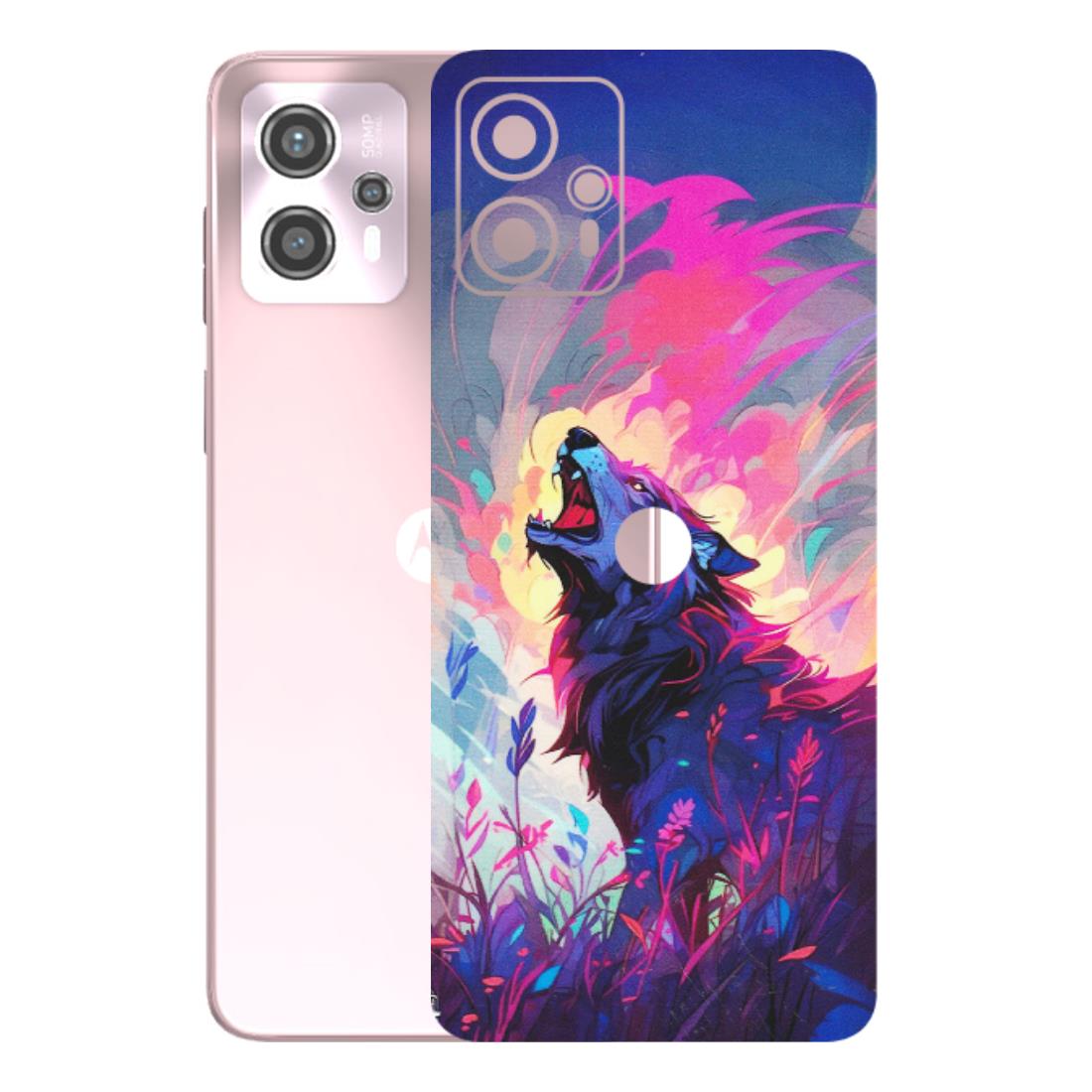 Motorola Phone Skins (All Models) - New Wild Wolf Abstract - Matte Finish (M-125) Motorola G13