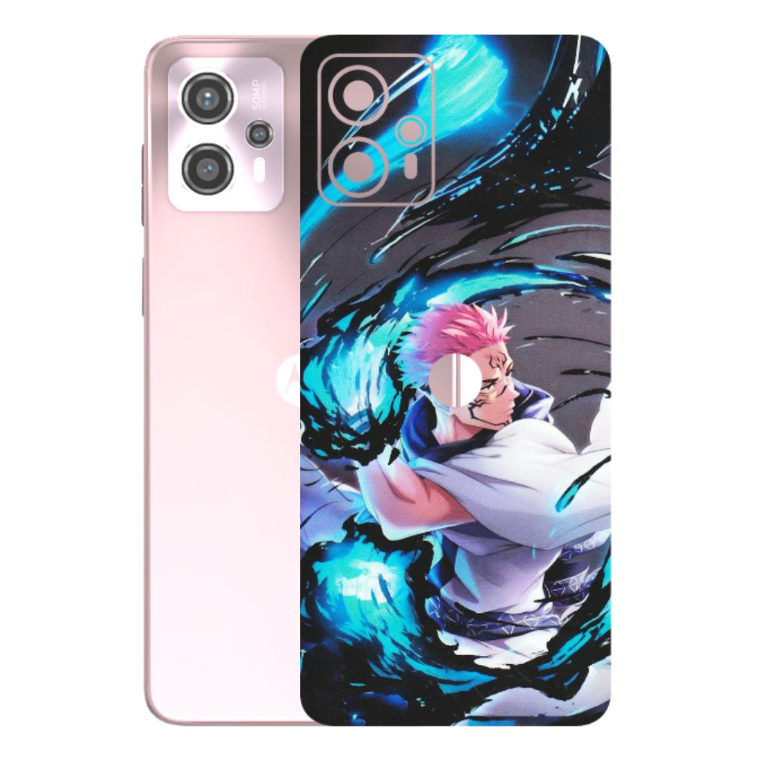 Motorola Phone Skins (All Models) - New Jujutsu Kaisen Grey Blue Anime - Matte Finish (M-127) Motorola G13