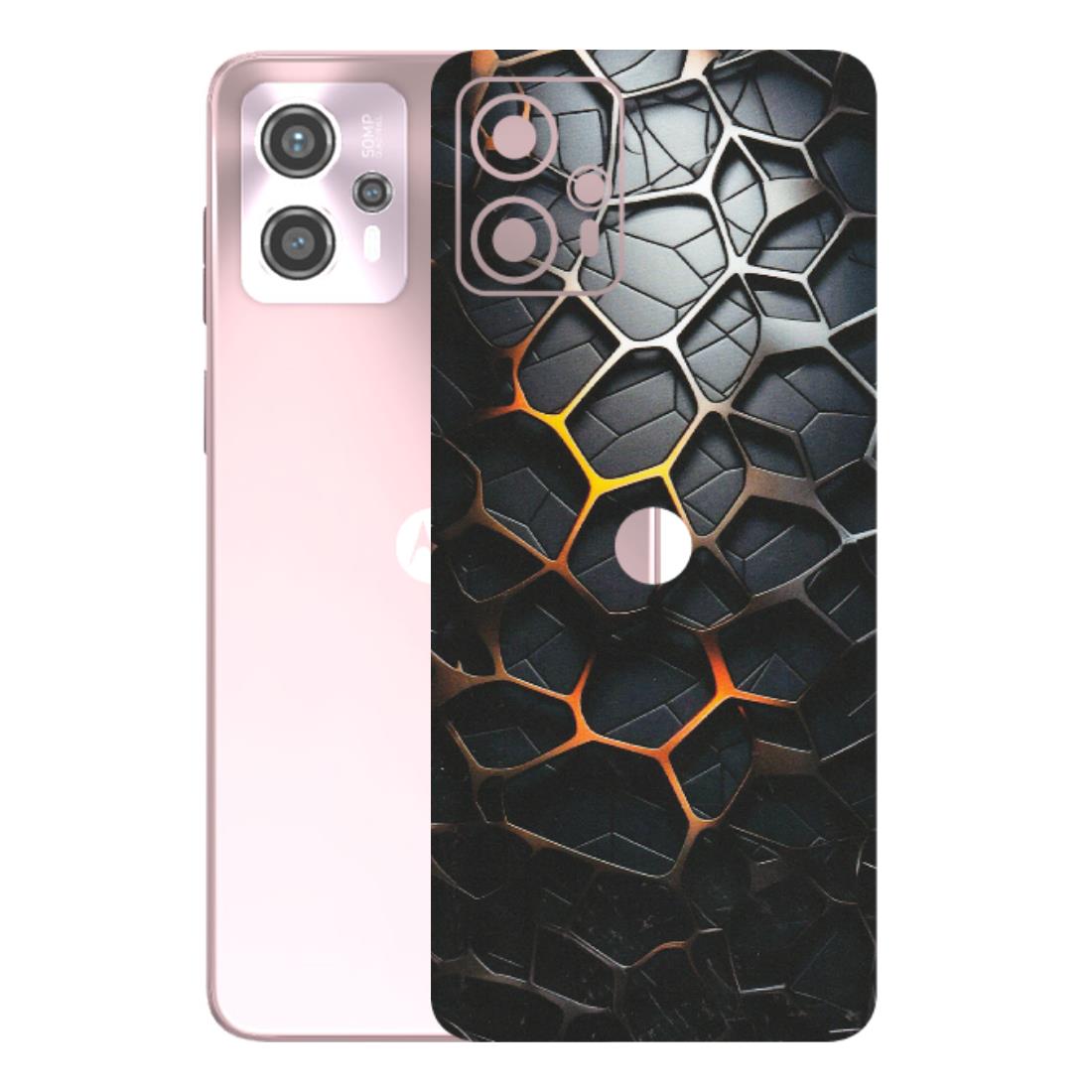 Motorola Phone Skins (All Models) - New Abstract Graphite Tiles - Matte Finish (M-130) Motorola G13