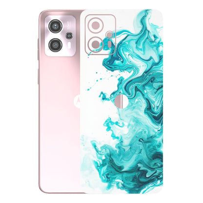 Motorola Phone Skins (All Models) - Sky Blue Abstract Colour - Matte Finish (M-146) Motorola G13