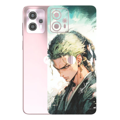 Motorola Phone Skins (All Models) - Pirate Hunter One Piece Anime - Matte Finish (M-157) Motorola G13