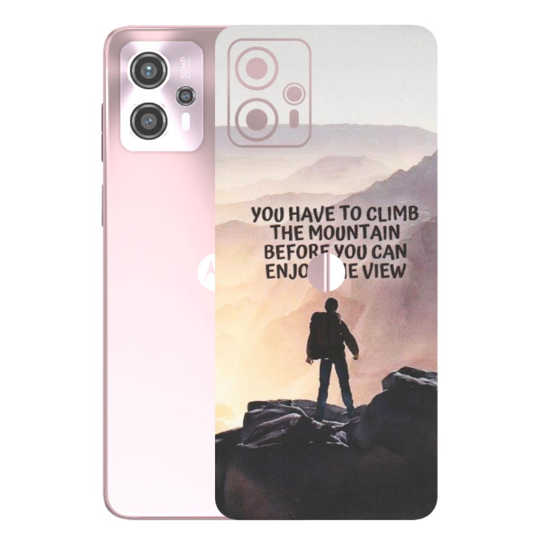 Motorola Phone Skins (All Models) - Motivational Hiking Mountain - Matte Finish (M-28) Motorola G13