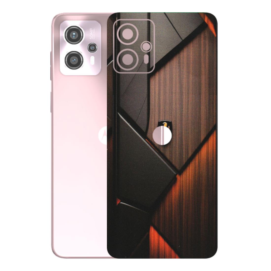 Motorola Phone Skins (All Models) - Lambo Beauty Wood Pattern Sober - Matte Finish (M-51) Motorola G13