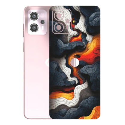 Motorola Phone Skins (All Models) - Abstract Volcanic Layers - Matte Finish (M-52) Motorola G13