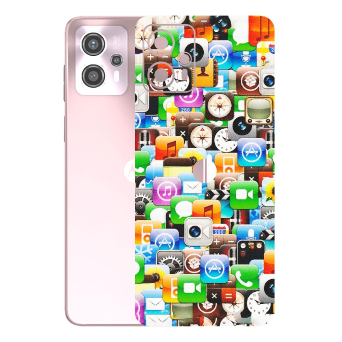 Motorola Phone Skins (All Models) - All Apple Icons - Matte Finish (M-93) Motorola G13