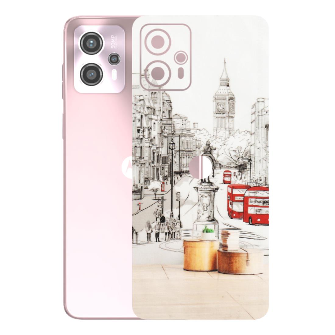 Motorola Phone Skins (All Models) - London Street - Transparent Finish (T-02) Motorola G13