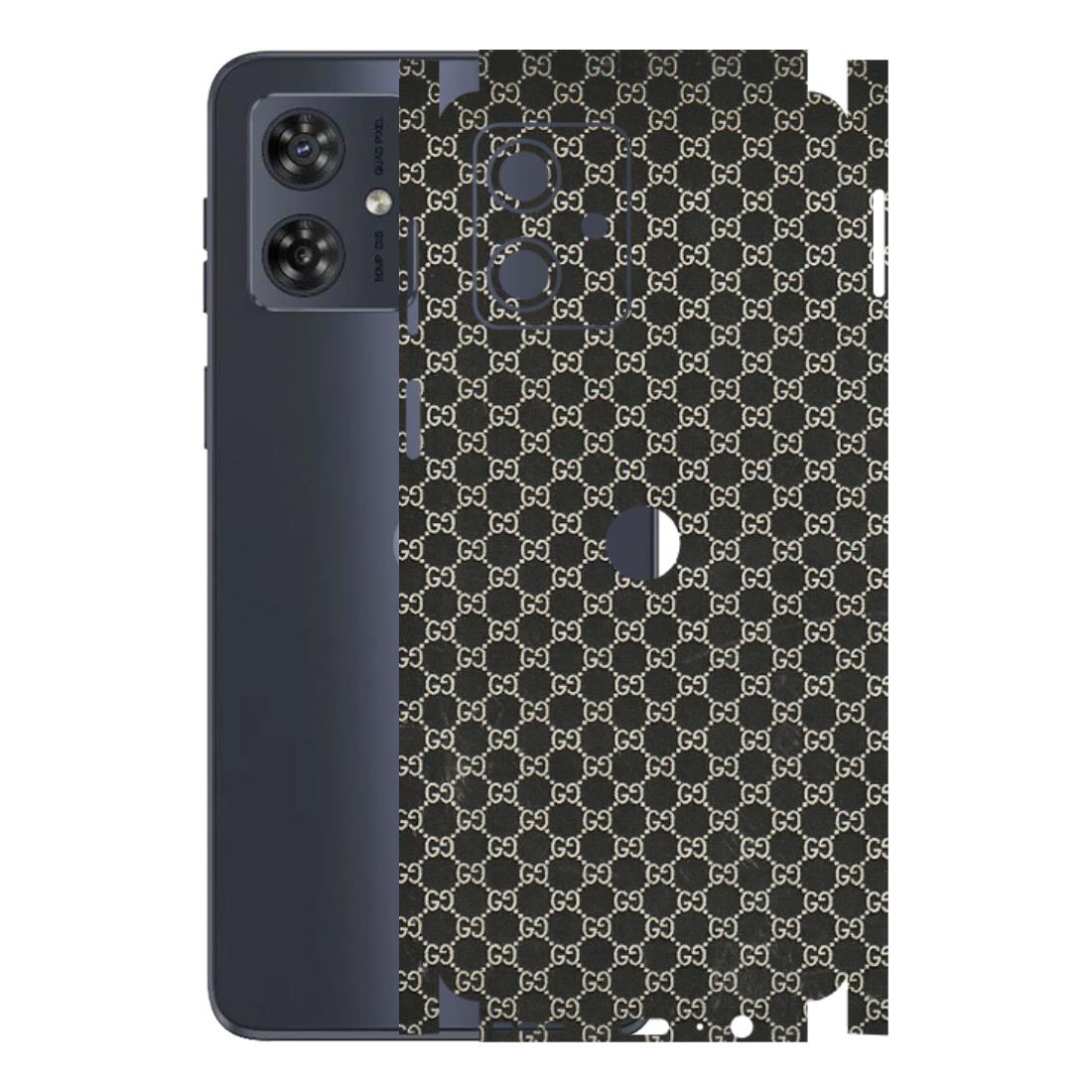 Motorola Phone Skins (All Models) - Black G Print - 3D Embossed Finish (L-109) Motorola G54 (5G)