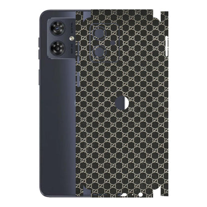 Motorola Phone Skins (All Models) - Black G Print - 3D Embossed Finish (L-109) Motorola G54 (5G)