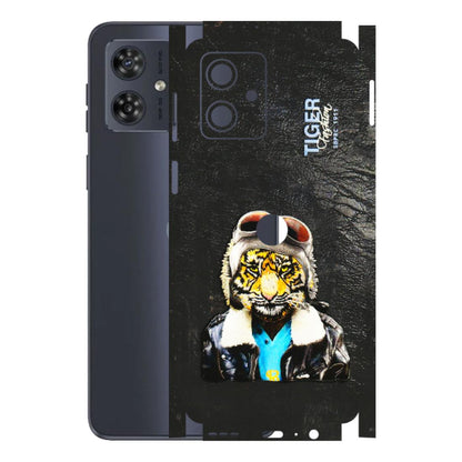 Motorola Phone Skins (All Models) - Rider Tiger - 3D Embossed Finish (L-113) Motorola G54 (5G)