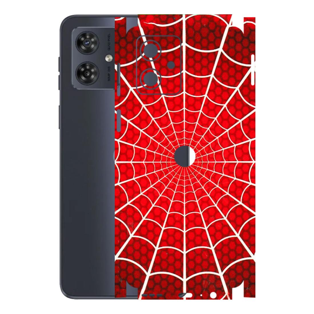 Motorola Phone Skins (All Models) - Classic Spidey Web - 3D Embossed Finish (L-115) Motorola G54 (5G)