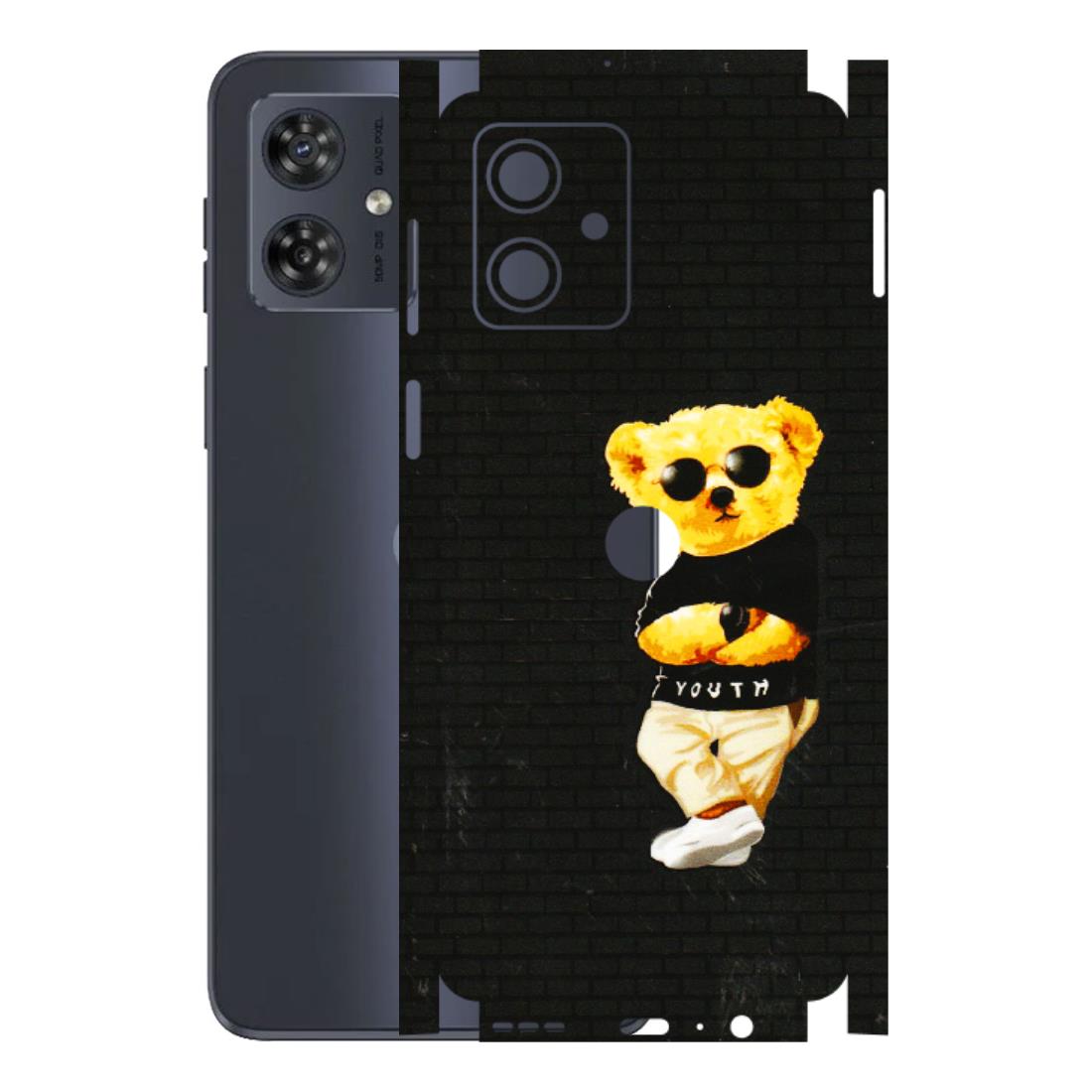 Motorola Phone Skins (All Models) - Classy Teddy Bear - 3D Embossed Finish (L-116) Motorola G54 (5G)