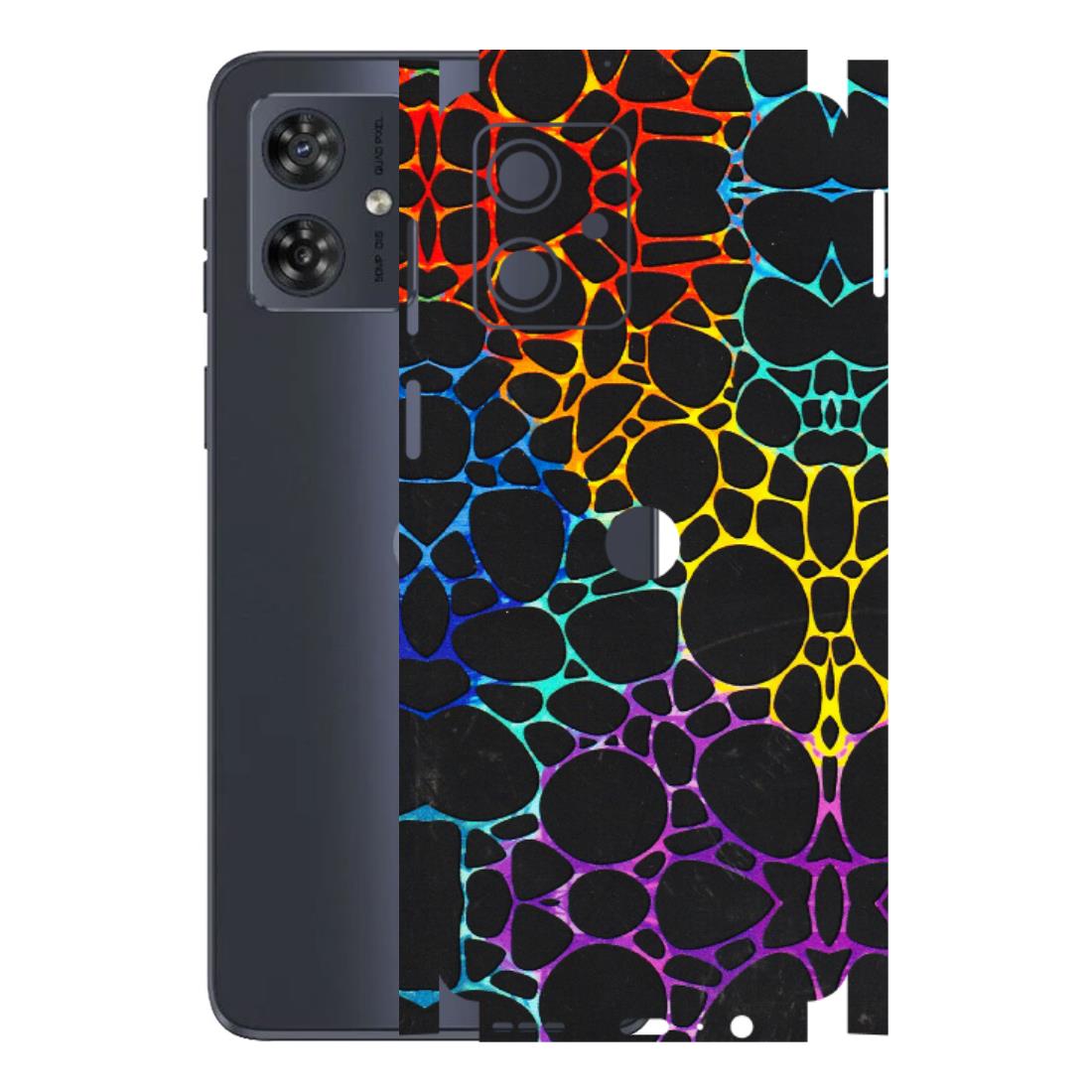 Motorola Phone Skins (All Models) - Abstract Art MultiColour - 3D Embossed Finish (L-133) Motorola G54 (5G)