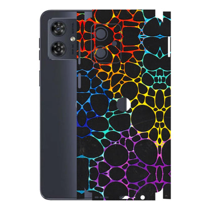Motorola Phone Skins (All Models) - Abstract Art MultiColour - 3D Embossed Finish (L-133) Motorola G54 (5G)