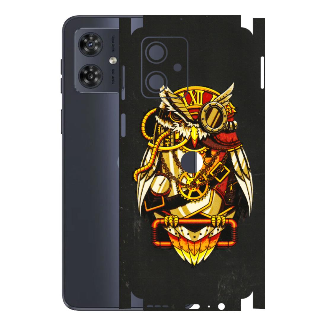 Motorola Phone Skins (All Models) - Classy Smart Owl - 3D Embossed Finish (L-144) Motorola G54 (5G)