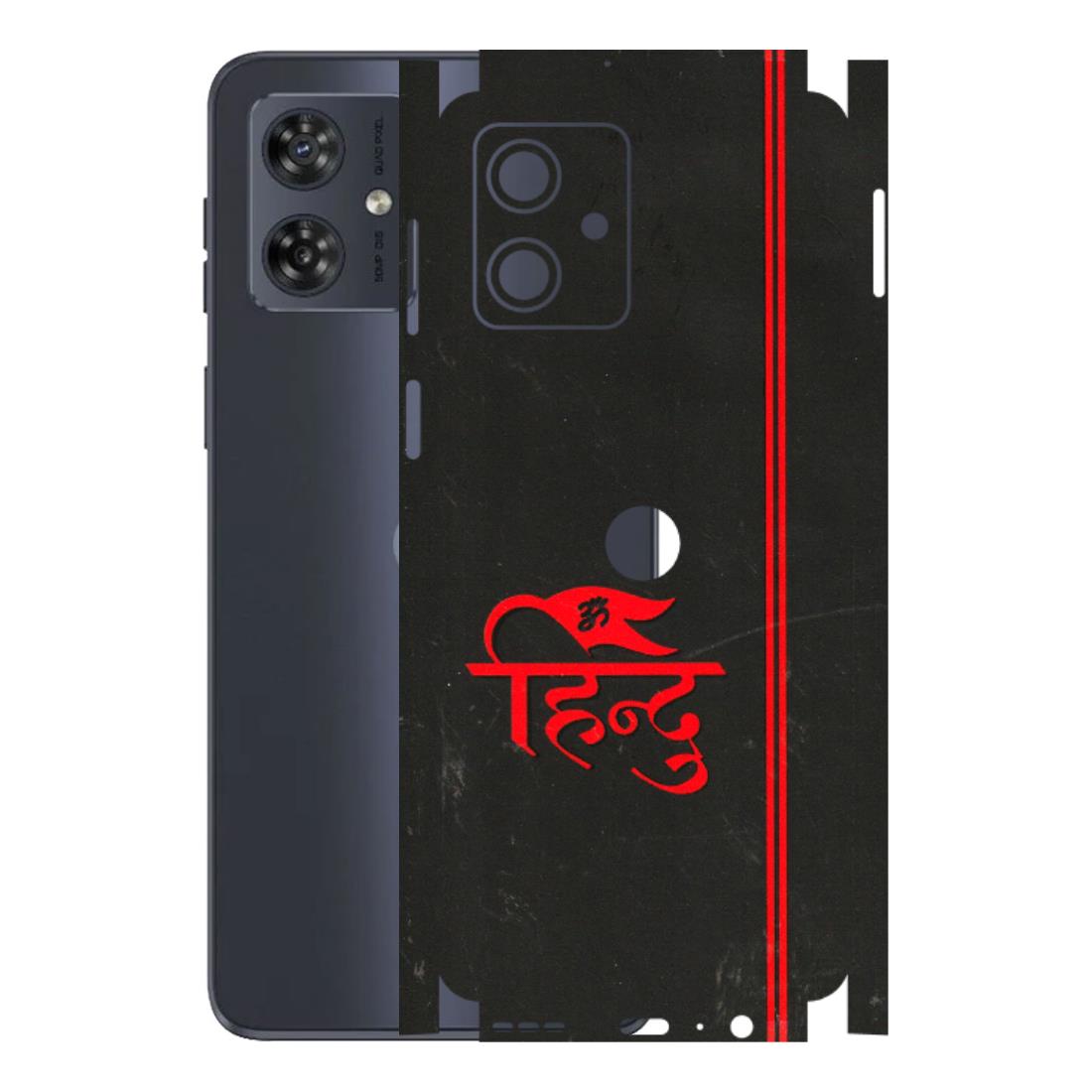 Motorola Phone Skins (All Models) - Hindu Black - 3D Embossed Finish (L-153) Motorola G54 (5G)