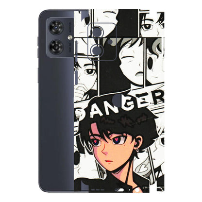 Motorola Phone Skins (All Models) - Danger Anime - 3D Embossed Finish (L-155) Motorola G54 (5G)