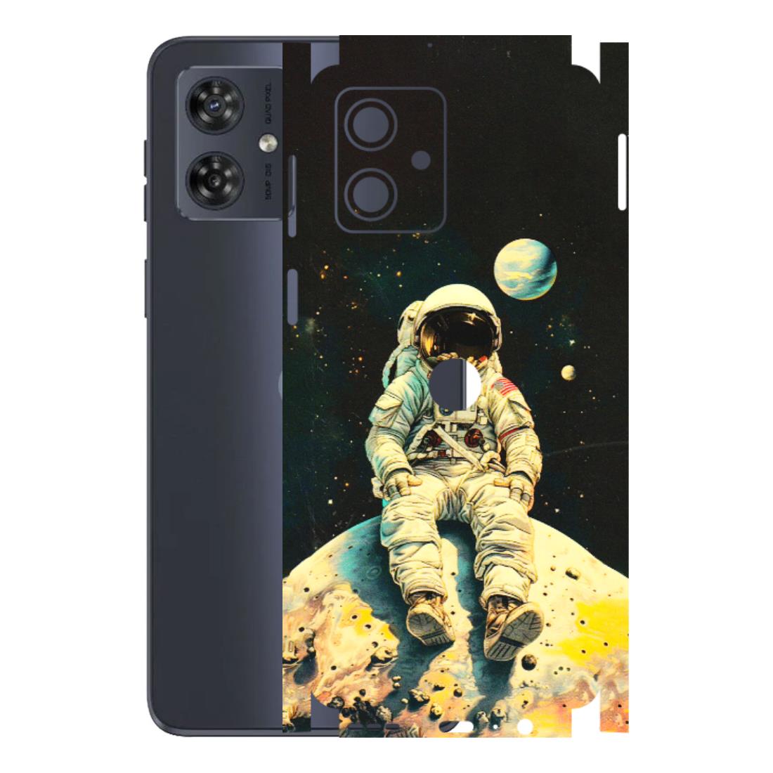 Motorola Phone Skins (All Models) - Astronaut in Space - 3D Embossed Finish (L-16) Motorola G54 (5G)