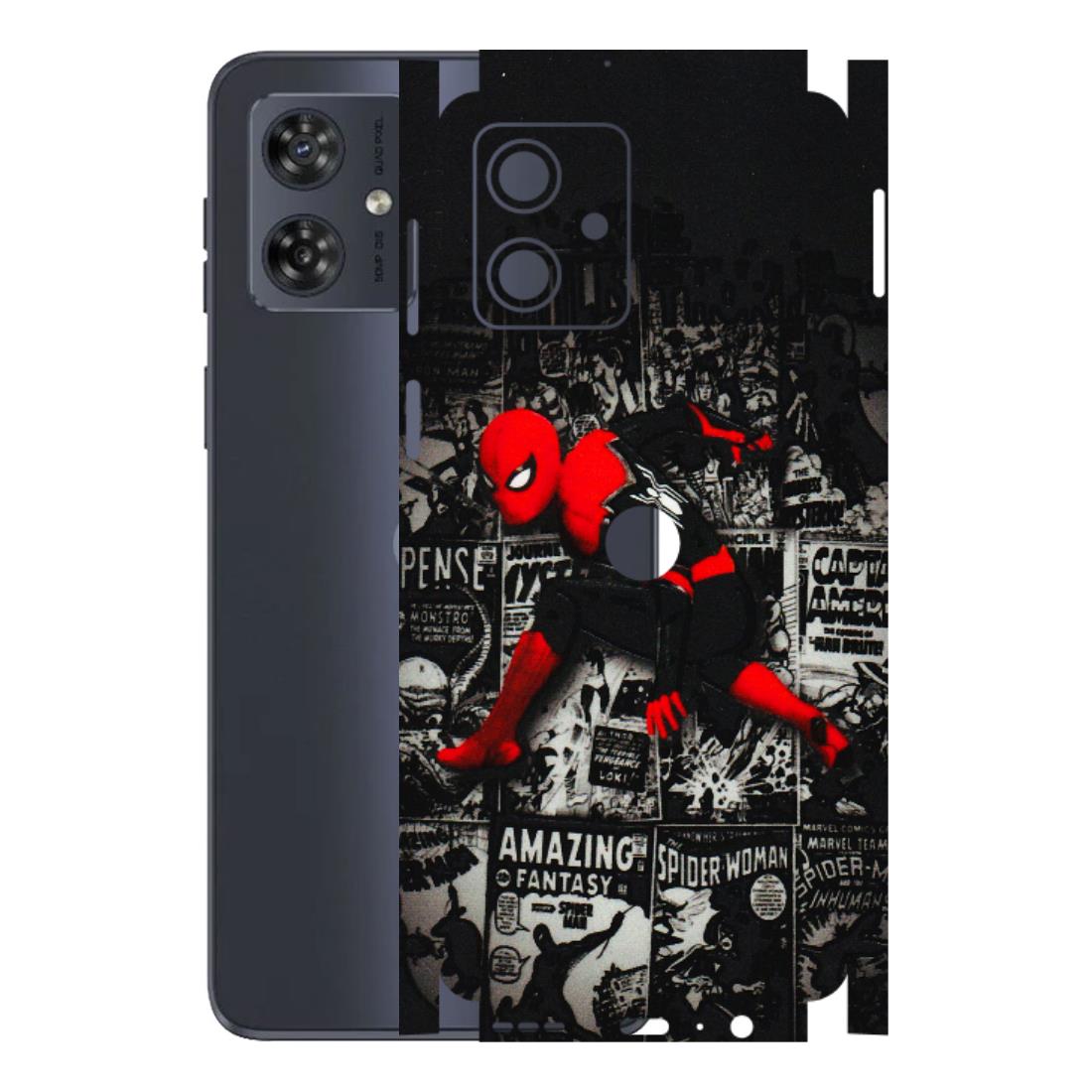 Motorola Phone Skins (All Models) - SpiderMan New - 3D Embossed Finish (L-162) Motorola G54 (5G)