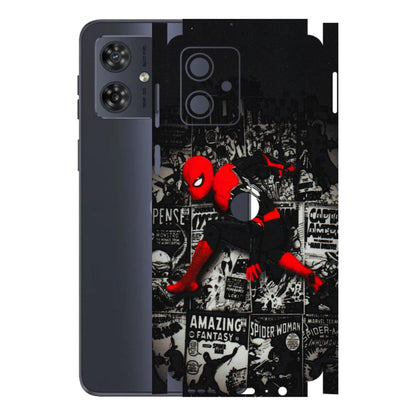 Motorola Phone Skins (All Models) - SpiderMan New - 3D Embossed Finish (L-162) Motorola G54 (5G)
