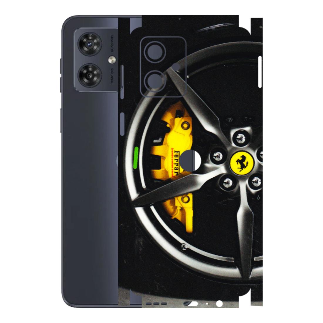 Motorola Phone Skins (All Models) - Ferrari Wheel Alloy - 3D Embossed Finish (L-173) Motorola G54 (5G)