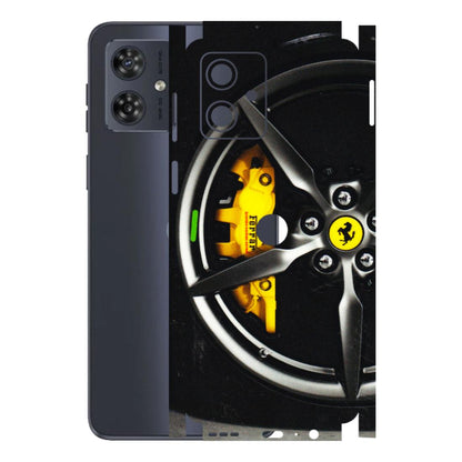 Motorola Phone Skins (All Models) - Ferrari Wheel Alloy - 3D Embossed Finish (L-173) Motorola G54 (5G)