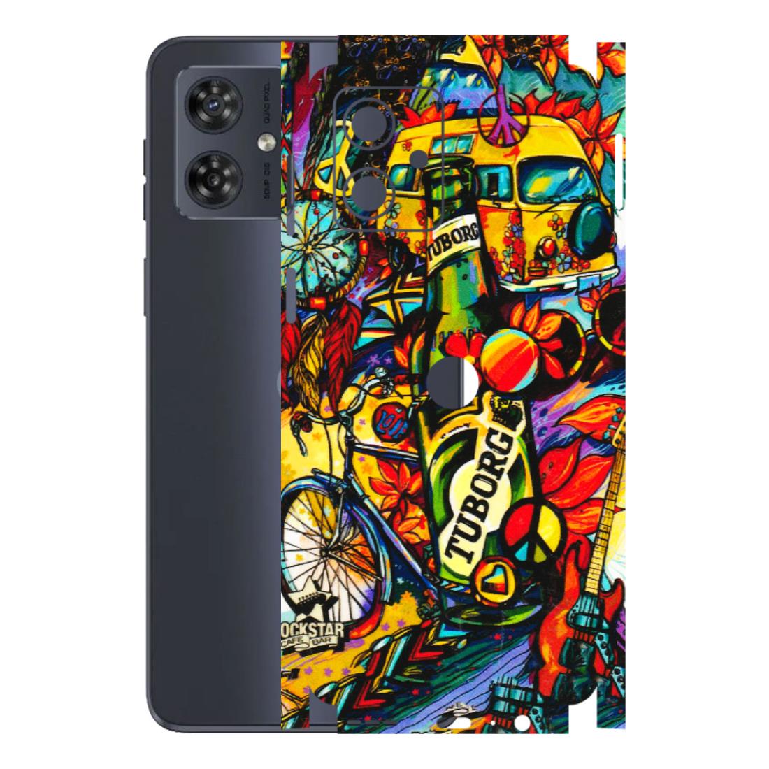 Motorola Phone Skins (All Models) - Cool Beer Bottle - 3D Embossed Finish (L-193) Motorola G54 (5G)