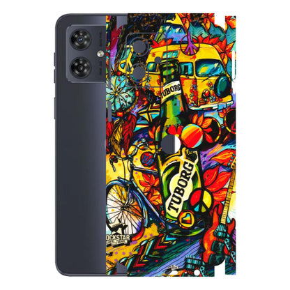Motorola Phone Skins (All Models) - Cool Beer Bottle - 3D Embossed Finish (L-193) Motorola G54 (5G)