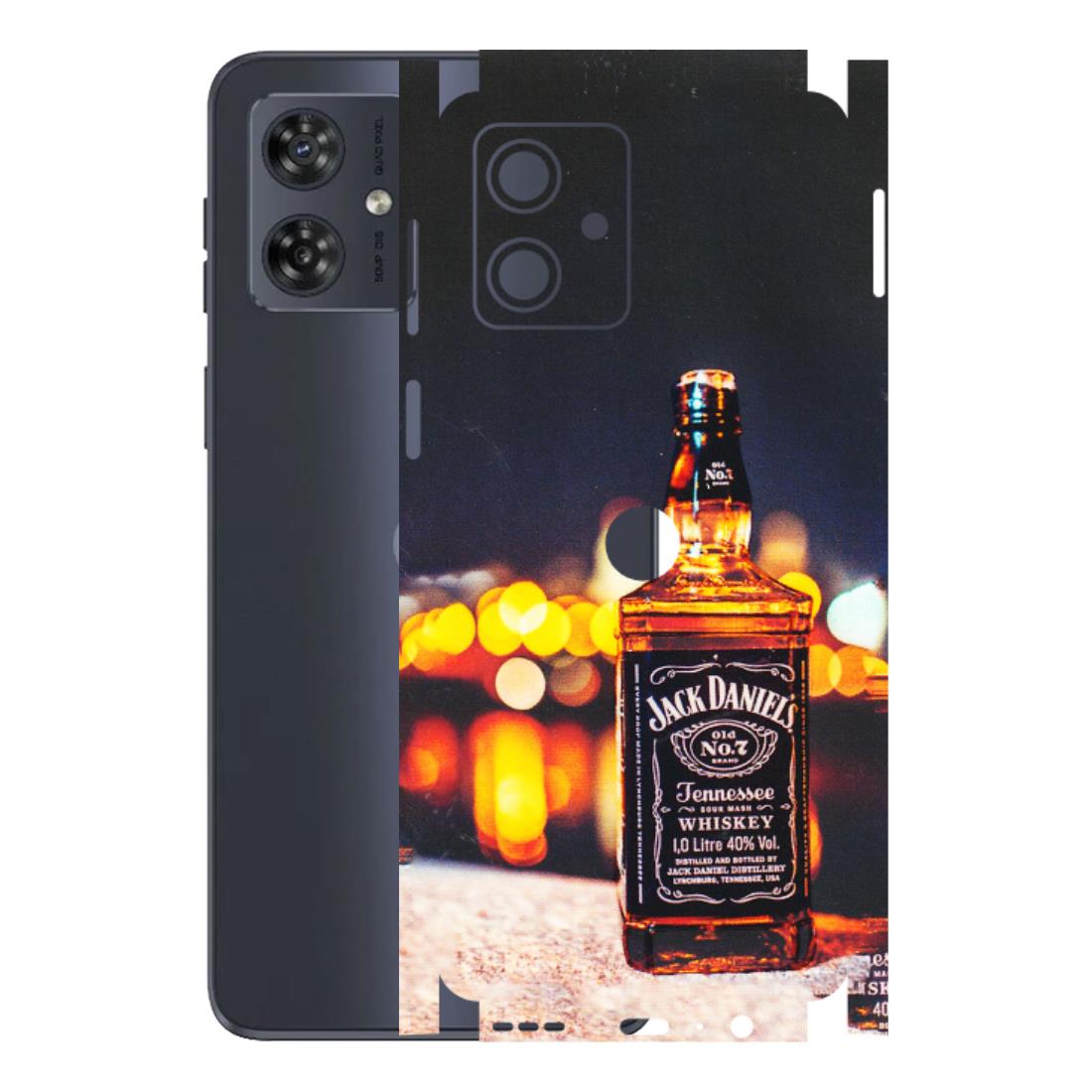 Motorola Phone Skins (All Models) - JD Whiskey Bottle - 3D Embossed Finish (L-20) Motorola G54 (5G)