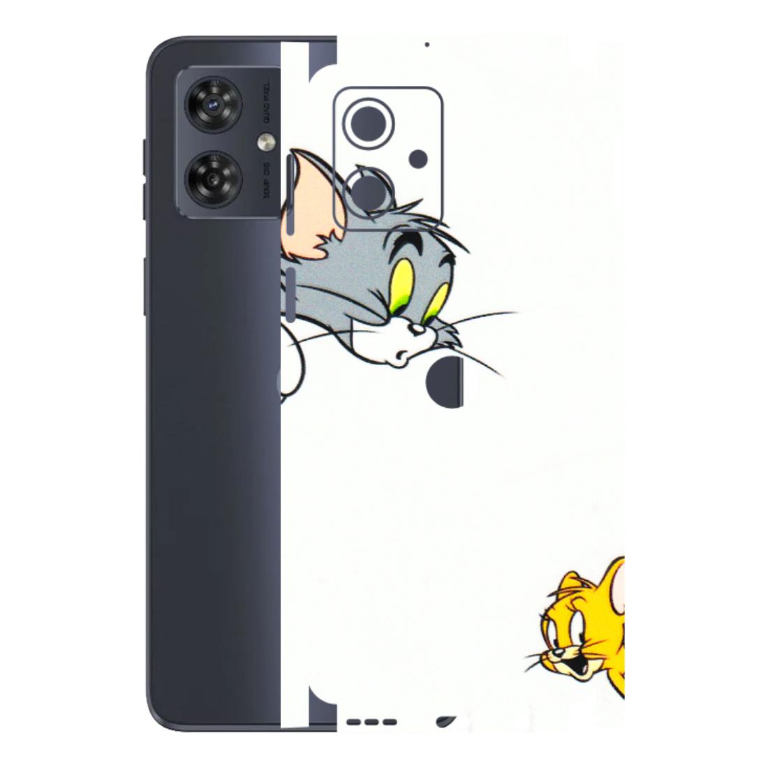 Motorola Phone Skins (All Models) - Cute Tom And Jerry - 3D Embossed Finish (L-220) Motorola G54 (5G)