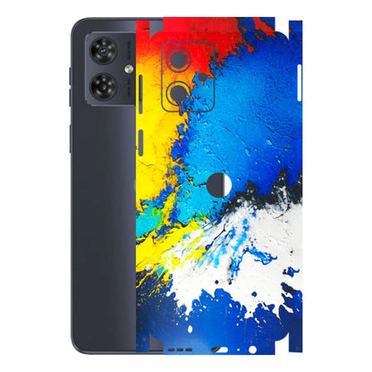 Motorola Phone Skins (All Models) - Acrylic Paint Spill - 3D Embossed Finish (L-229) Motorola G54 (5G)