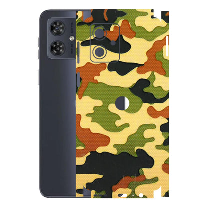 Motorola Phone Skins (All Models) - Indian Military - 3D Embossed Finish (L-234) Motorola G54 (5G)
