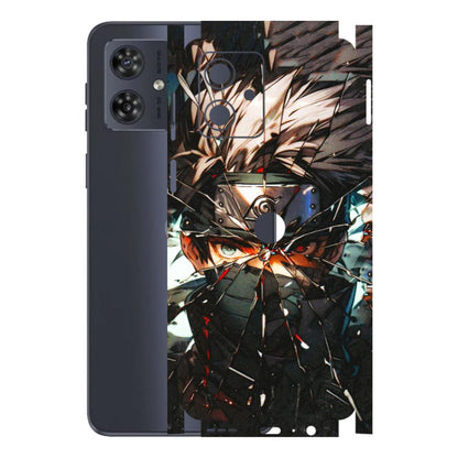 Motorola Phone Skins (All Models) - Kakashi Shattered Glass Effect - 3D Embossed Finish (L-237) Motorola G54 (5G)
