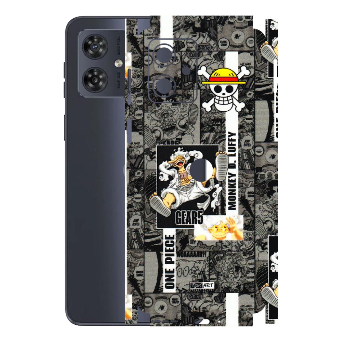 Motorola Phone Skins (All Models) - Cuffy Anime MonkeyCamic - 3D Embossed Finish (L-242) Motorola G54 (5G)