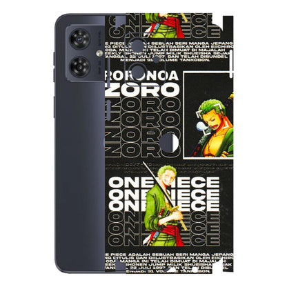 Motorola Phone Skins (All Models) - One Piece Zoro - 3D Embossed Finish (L-250) Motorola G54 (5G)