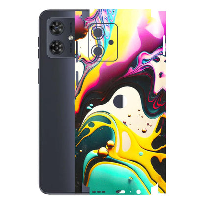 Motorola Phone Skins (All Models) - Multicolor Abstract pattern - 3D Embossed Finish (L-254) Motorola G54 (5G)