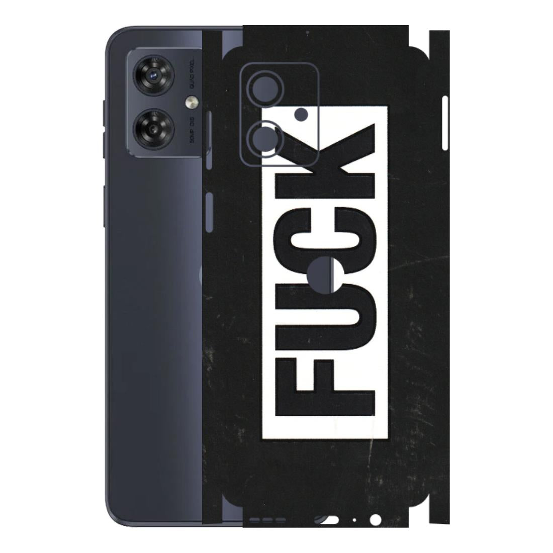 Motorola Phone Skins (All Models) - The F Word - 3D Embossed Finish (L-255) Motorola G54 (5G)