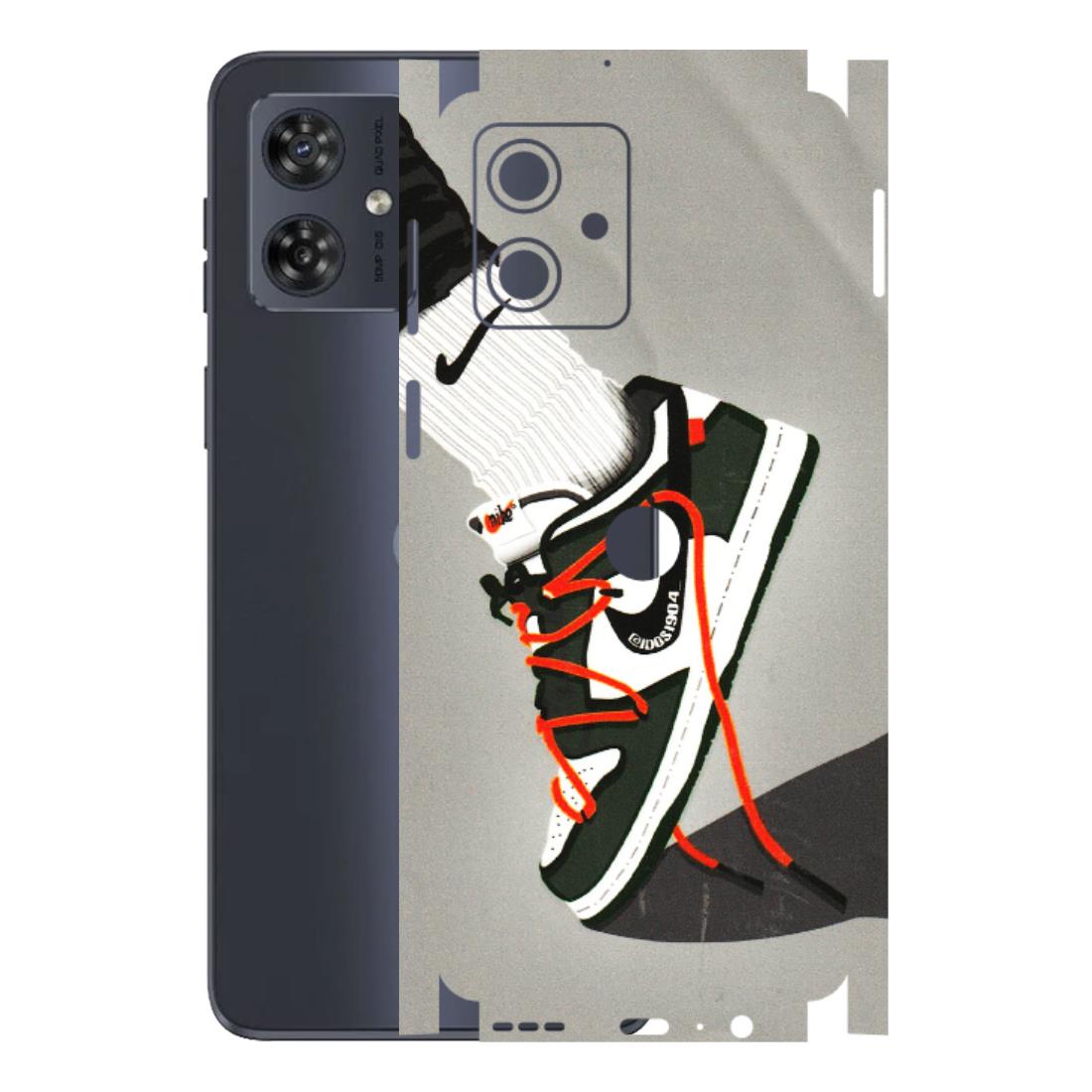 Motorola Phone Skins (All Models) - New Grey Sneaker - 3D Embossed Finish (L-261) Motorola G54 (5G)