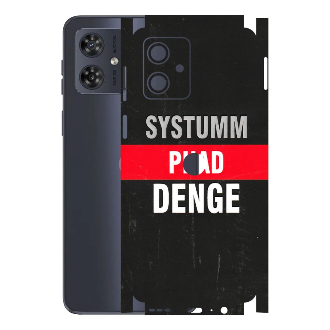 Motorola Phone Skins (All Models) - Systumm Phad Denge - 3D Embossed Finish (L-278) Motorola G54 (5G)