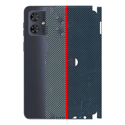 Motorola Phone Skins (All Models) - Blue Sober Lines - 3D Embossed Finish (L-305) Motorola G54 (5G)