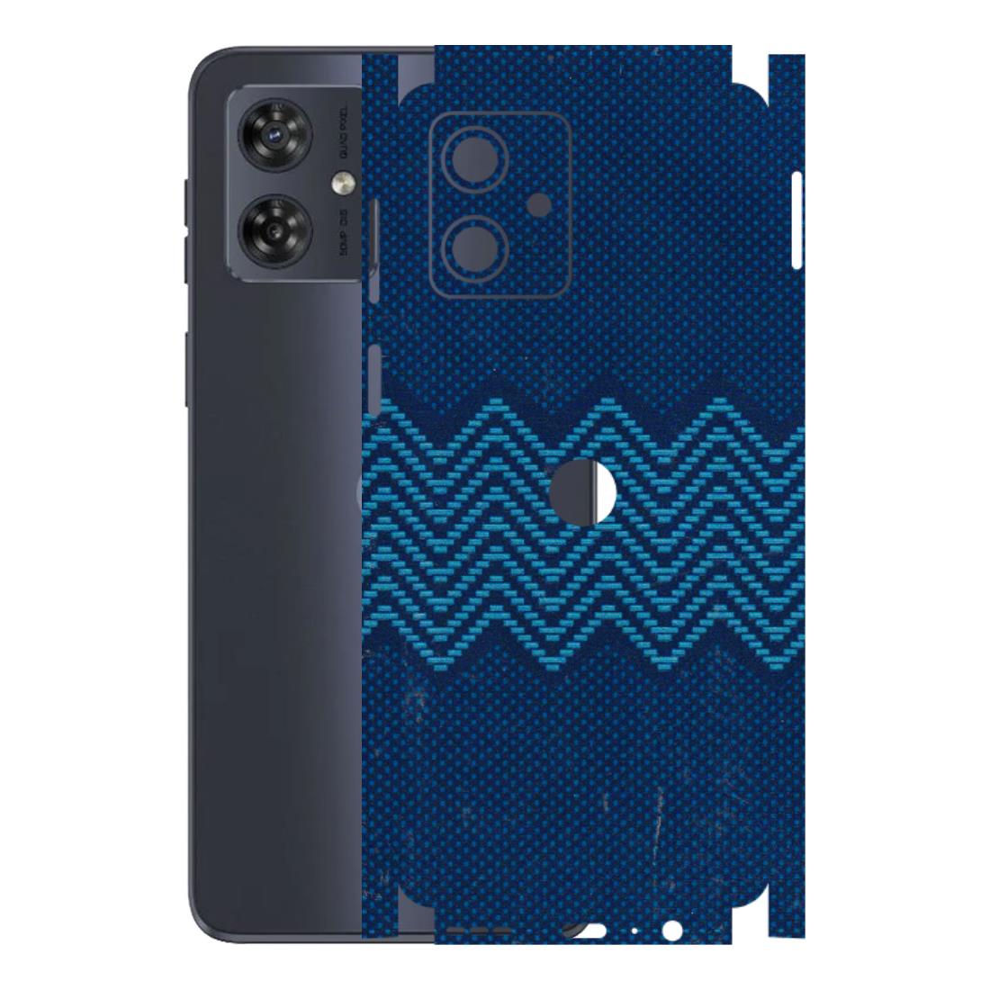 Motorola Phone Skins (All Models) - Blue Sober Waves - 3D Embossed Finish (L-306) Motorola G54 (5G)
