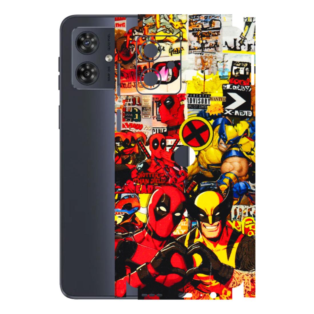 Motorola Phone Skins (All Models) - Spidy Wolverine - 3D Embossed Finish (L-310) Motorola G54 (5G)