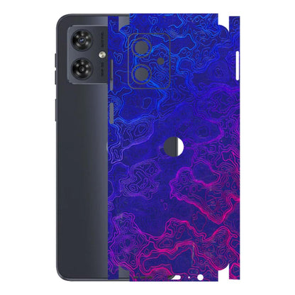 Motorola Phone Skins (All Models) - Purple Ripples Swirl - 3D Embossed Finish (L-314) Motorola G54 (5G)