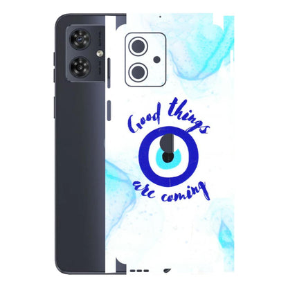 Motorola Phone Skins (All Models) - Evil Eye Good Things Are Coming - 3D Embossed Finish (L-322) Motorola G54 (5G)