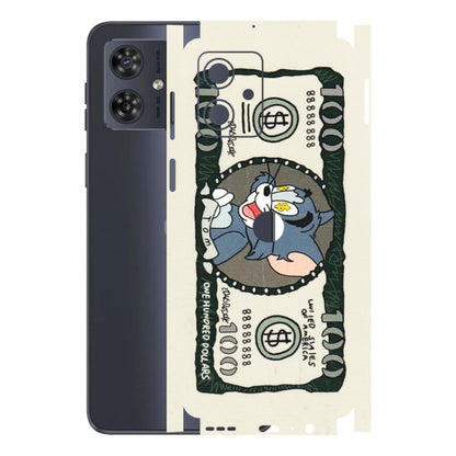 Motorola Phone Skins (All Models) - Tom Hundred Dollar - 3D Embossed Finish (L-324) Motorola G54 (5G)
