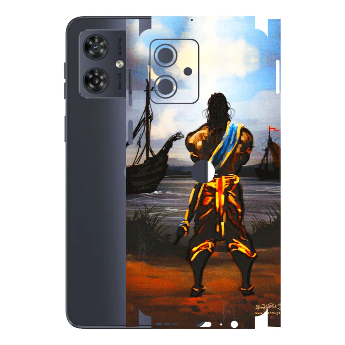 Motorola Phone Skins (All Models) - Heavenly God Figure - 3D Embossed Finish (L-34) Motorola G54 (5G)