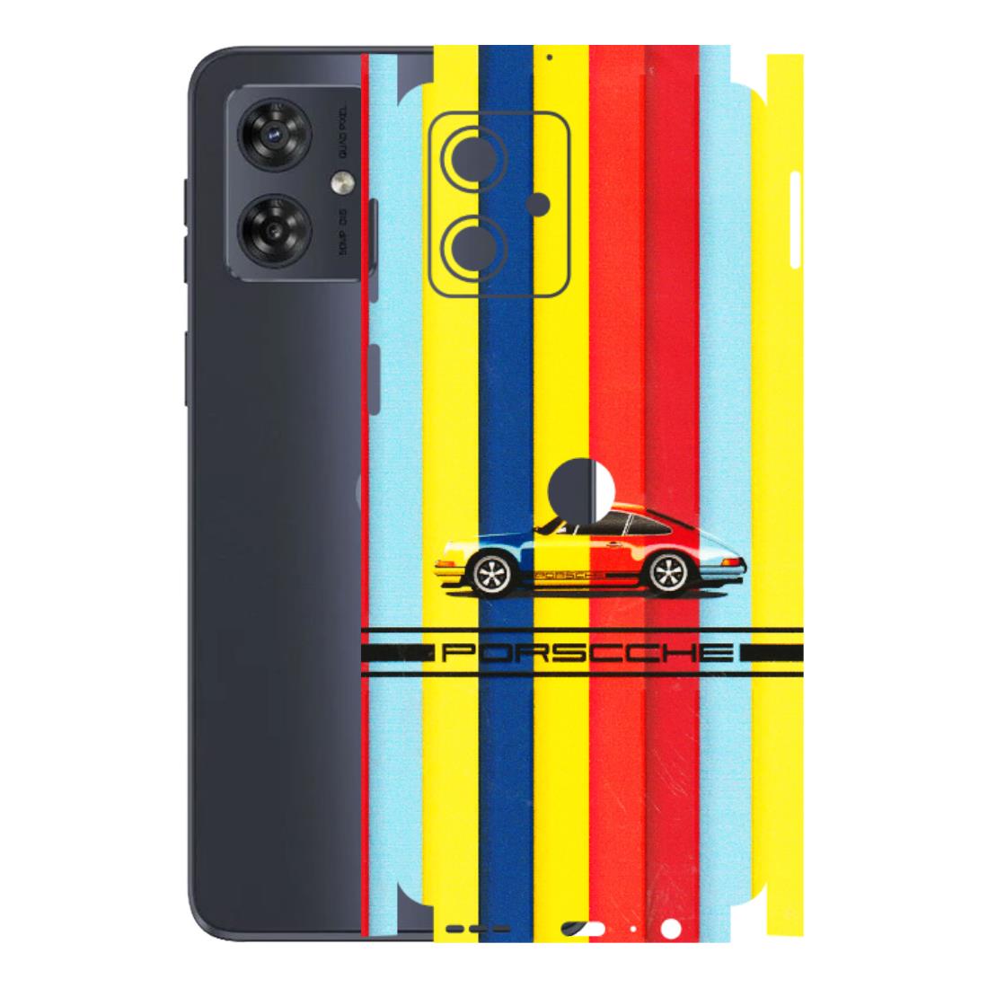 Motorola Phone Skins (All Models) - Multicolour Porche - 3D Embossed Finish (L-39) Motorola G54 (5G)