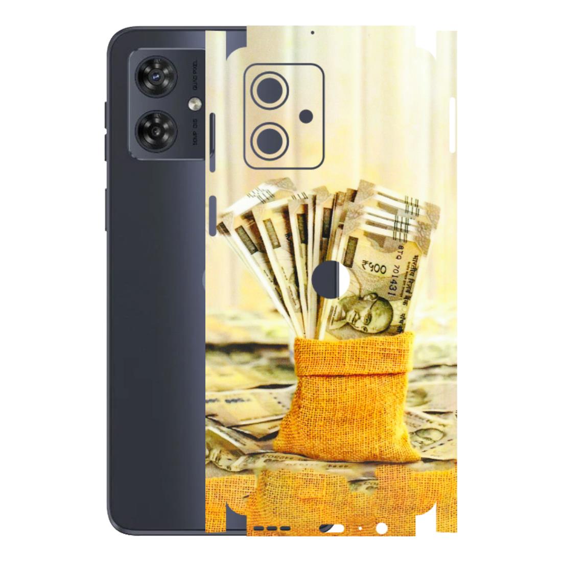 Motorola Phone Skins (All Models) - Show Me The Money - 3D Embossed Finish (L-52) Motorola G54 (5G)