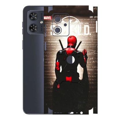 Motorola Phone Skins (All Models) - Deadpool - 3D Embossed Finish (L-56) Motorola G54 (5G)