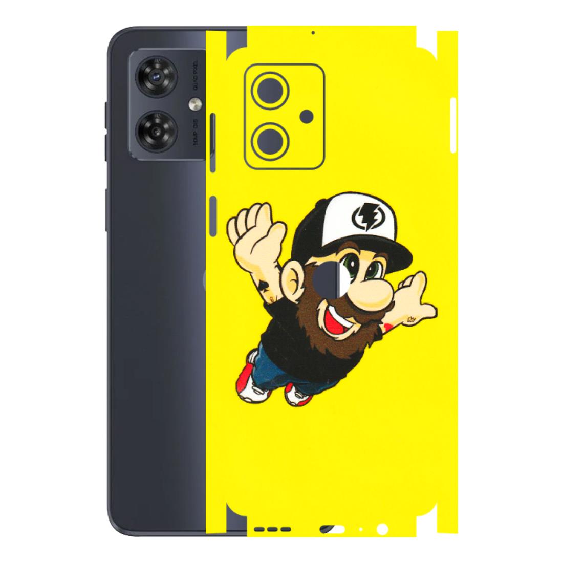 Motorola Phone Skins (All Models) - Flying Beardo - 3D Embossed Finish (L-60) Motorola G54 (5G)